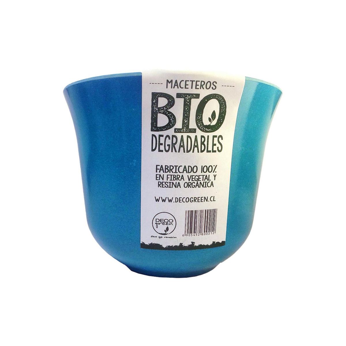 DECOGREEN - Set 2 Maceteros Biodegradables de Silicona 16.5x13 cm Mostaza, Negro, Rojo, Naranjo