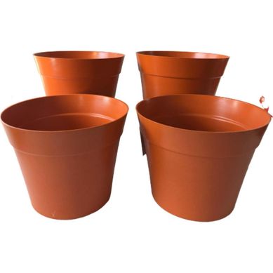 Set 4 Maceteros Biodegradables Clsico 4 terracota