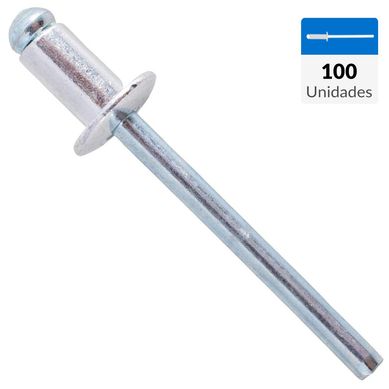 Remache tipo pop 4,8x8 mm 100 unidades