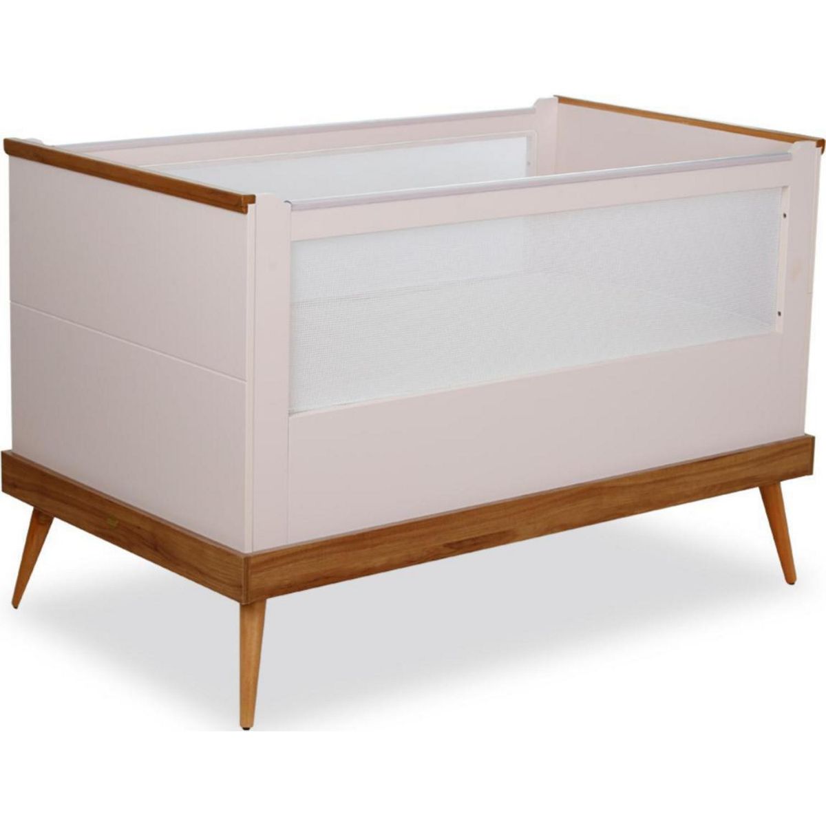 KIDSCOOL - Cuna 79,3x89,6x136 cm rosada