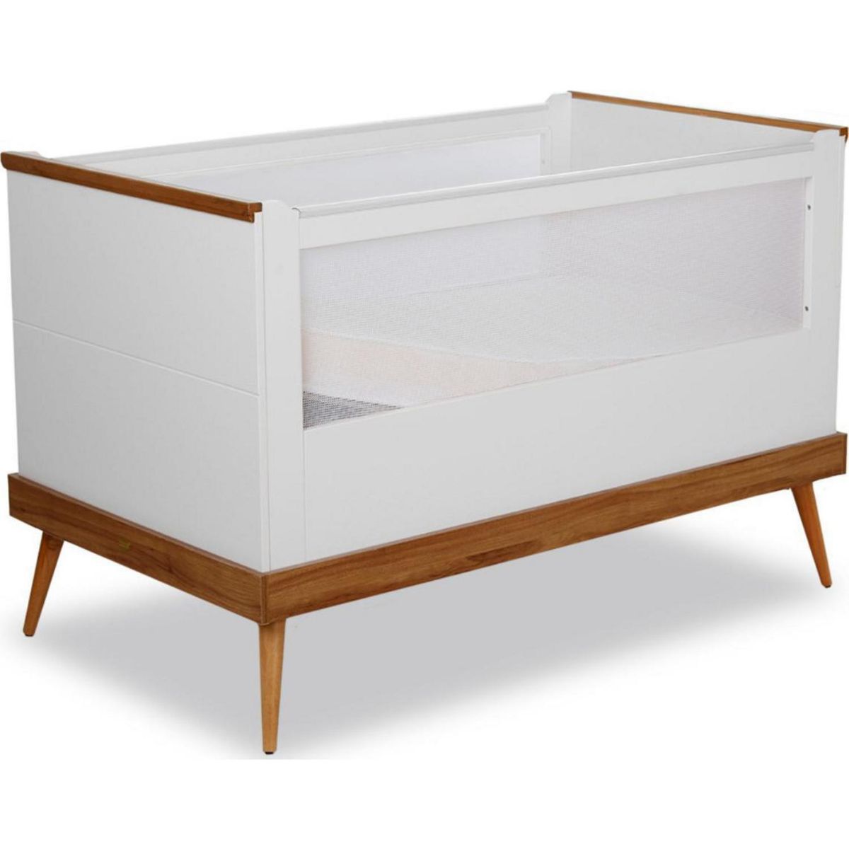 KIDSCOOL - Cuna 79,3x89,6x136 cm blanco