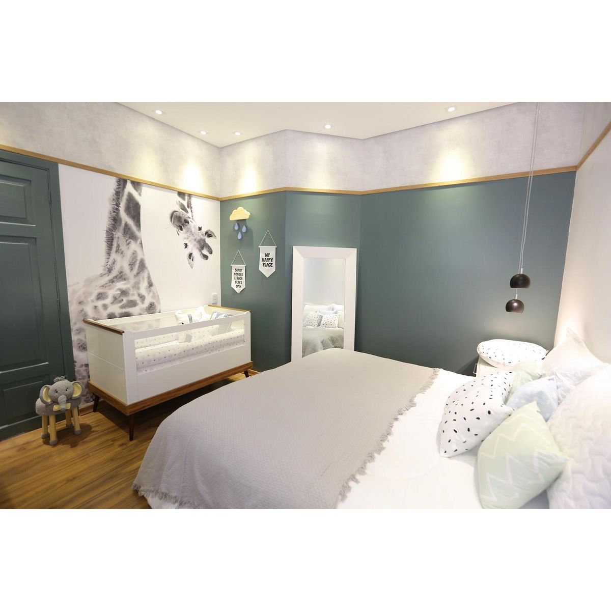 KIDSCOOL - Cuna 79,3x89,6x136 cm blanco