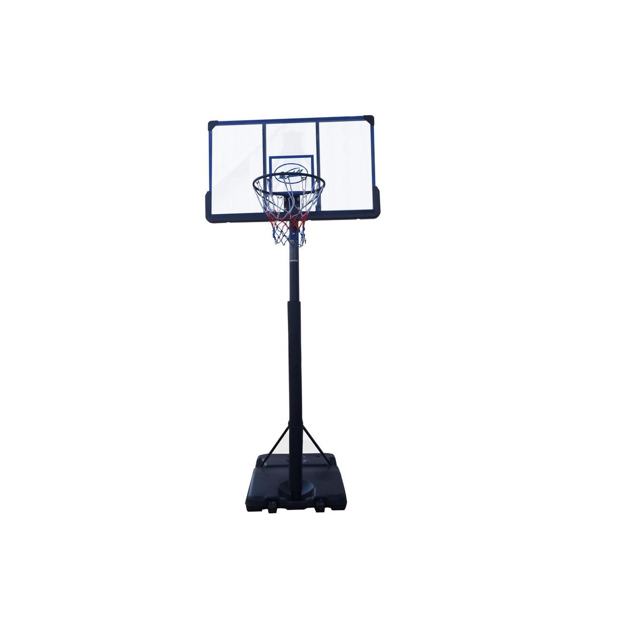 VADELL - Torre Basquetbol Tablero Acrílico Ajustable 87x28x119 cm Negro