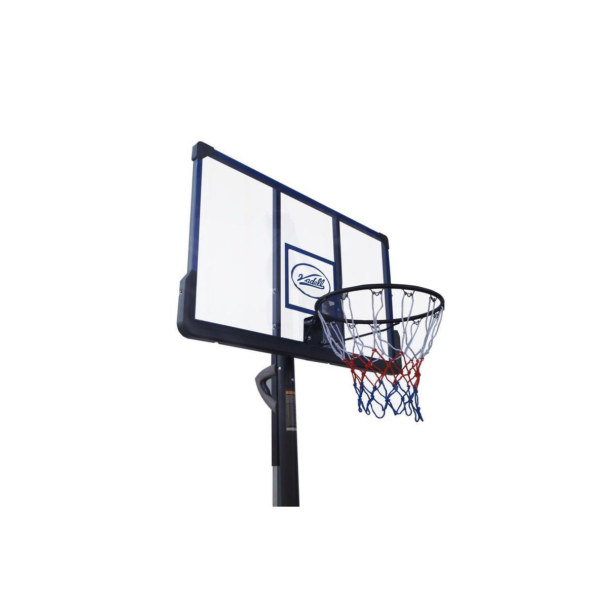 VADELL - Torre Basquetbol Tablero Acrílico Ajustable 87x28x119 cm Negro