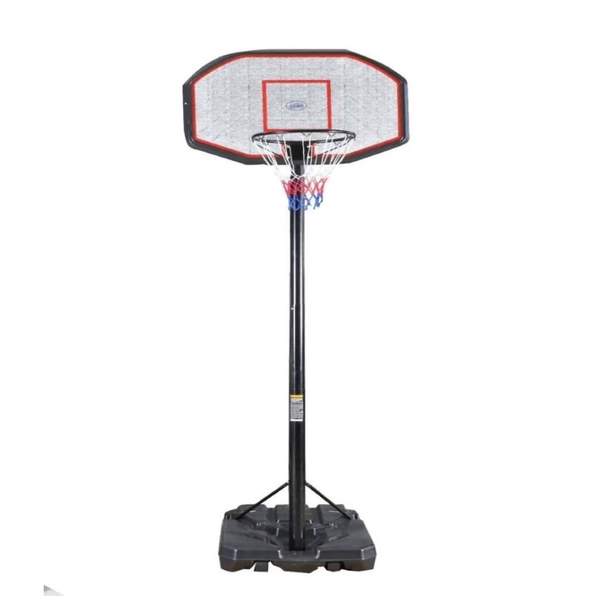 VADELL - Torre Basquetbol Tablero Resina Altura Ajustable 77x26x112 cm Negro