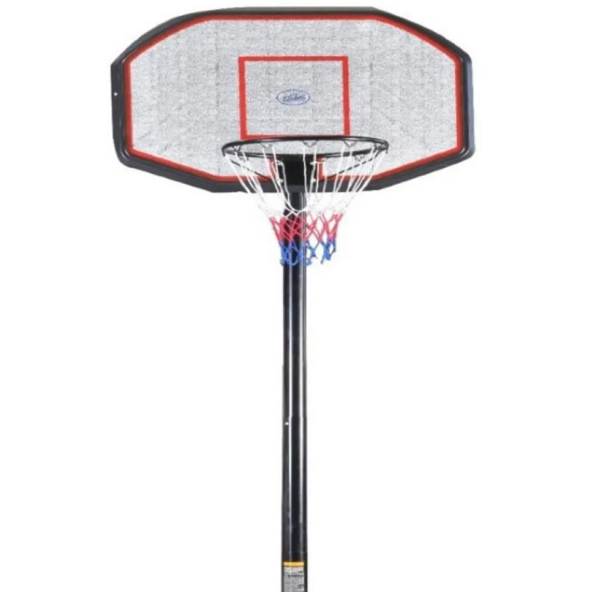 VADELL - Torre Basquetbol Tablero Resina Altura Ajustable 77x26x112 cm Negro