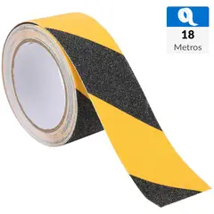 LORENZINI - Cinta Antideslizante 5 cm X 18 m Negro/Amarillo
