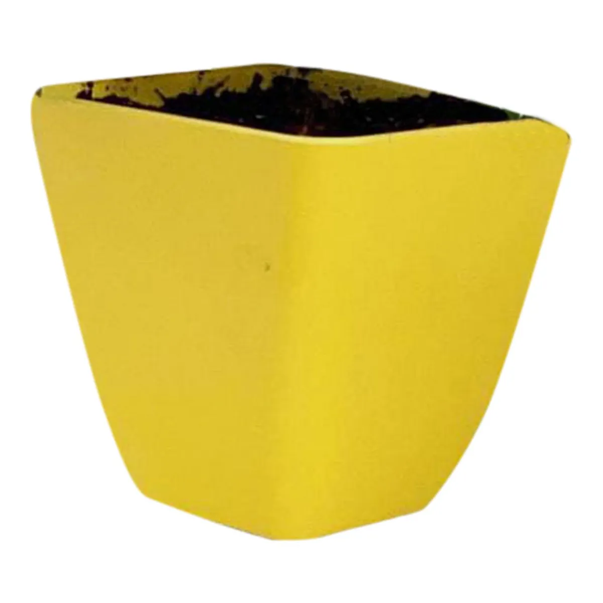 DECOGREEN - Set 7 Maceteros Biodegradables Cuadrado 1 coral 2 ama 2 verde 2 naranj