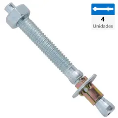 FIXSER - Perno anclaje 1/4" x 3 1/4" 4 unidades