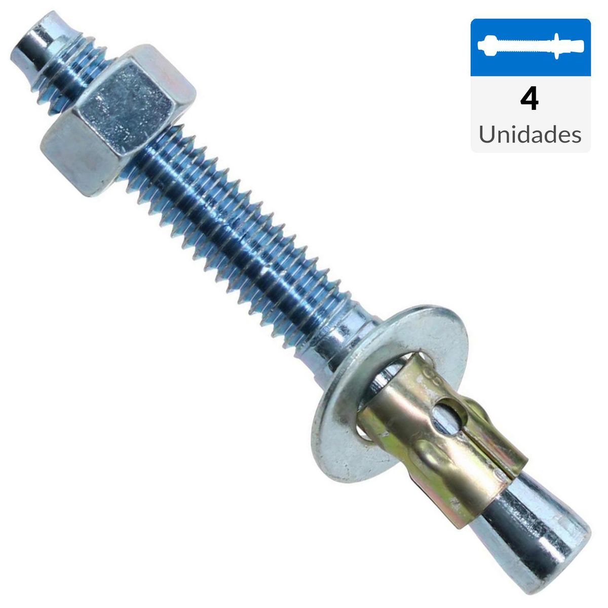 FIXSER - Perno anclaje 3/8 x 3 4 unidades