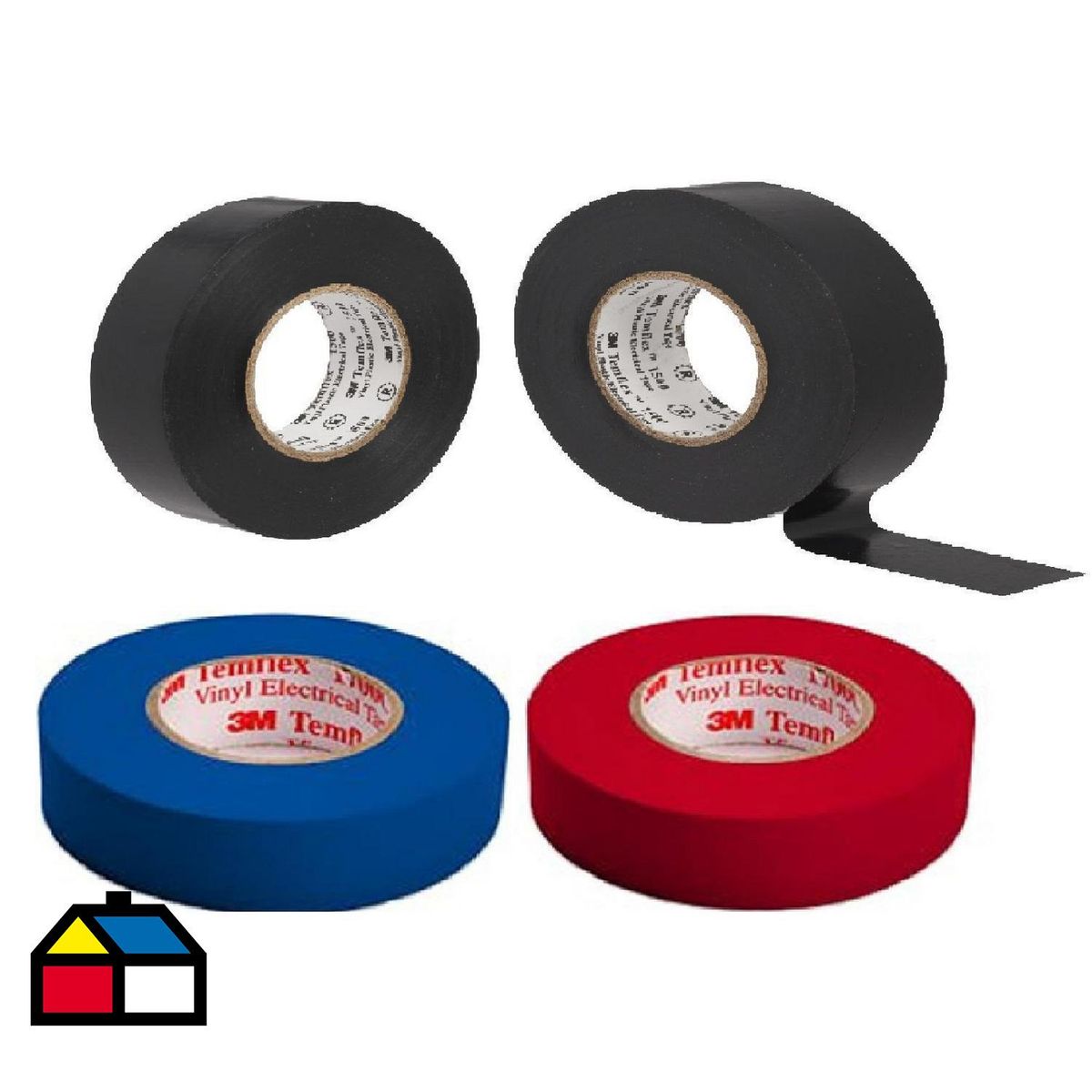 3M - Pack temflex 1500 negro-color 10m