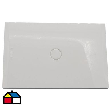 Placa ciega blanca con soporte nbile