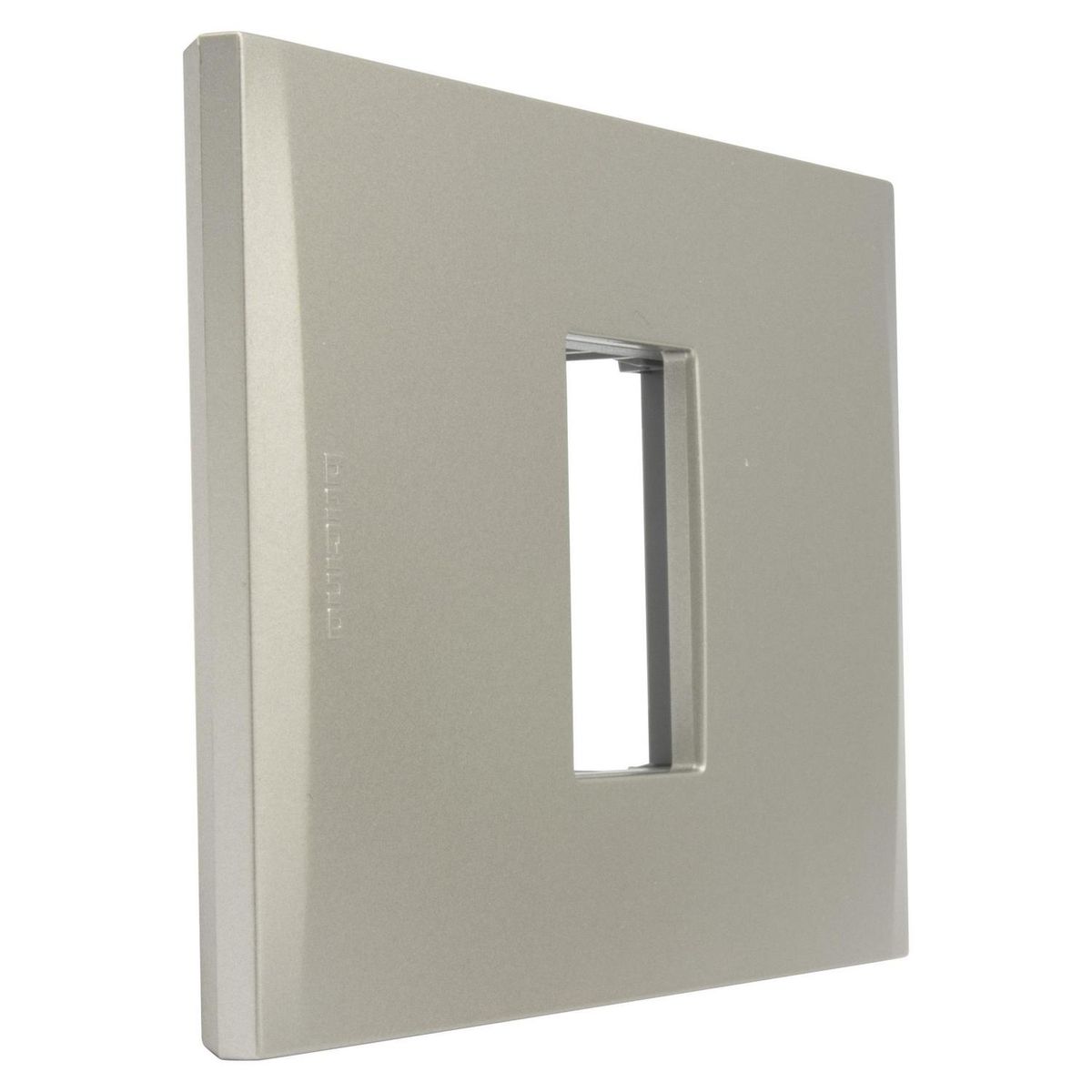 BTICINO - Placa 1 Puesto Perla Con Soporte Nóbile