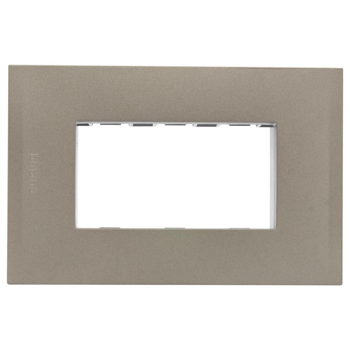 BTICINO - Placa 3 puestos terra con soporte nóbile