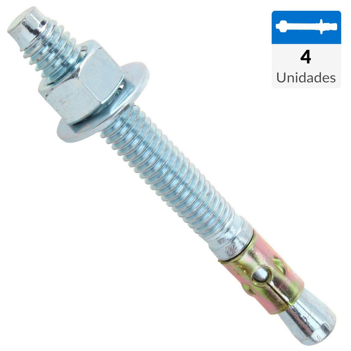 FIXSER - Perno anclaje 3/8 x 3 1/2 4 unidades