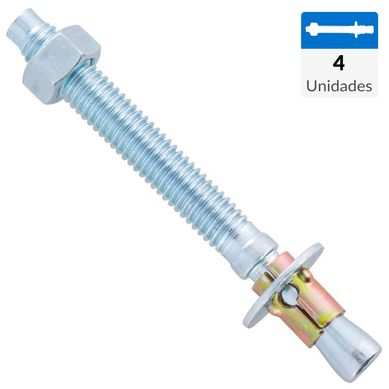 Perno anclaje 3/8 x 3 3/4 4 unidades