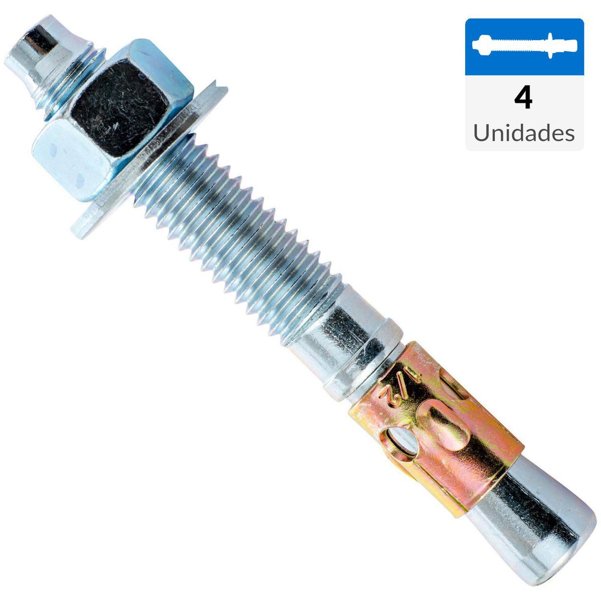FIXSER - Perno anclaje 1/4" x 3 3/4" 4 unidades