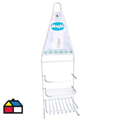 Organizador de ducha plstico blanco