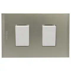 BTICINO - Interruptor doble 10ax bla pl1+1p perla nóbile