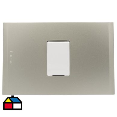 Pulsador 10a  blanco pl1p perla nbile