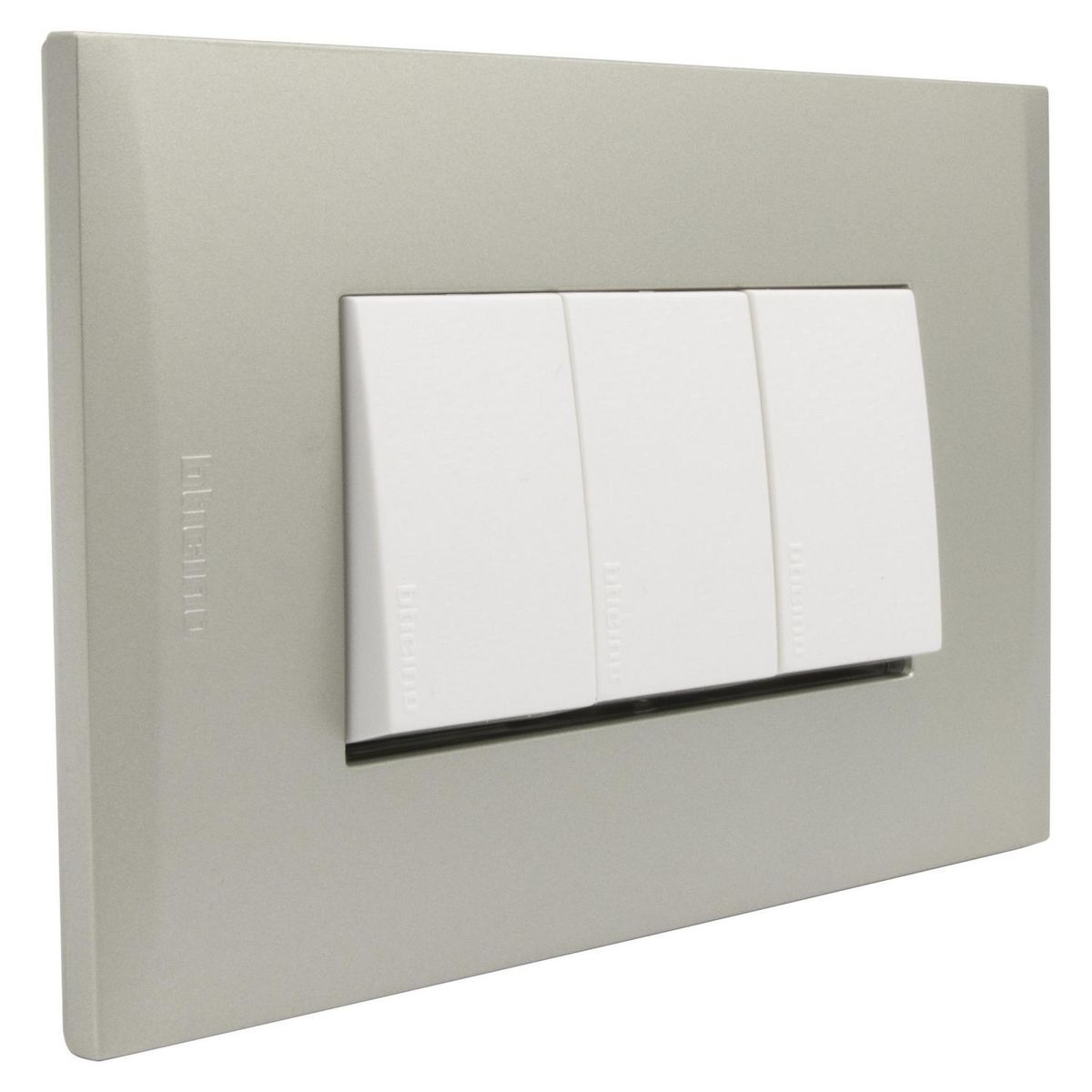 BTICINO - Interruptor triple 10ax bl pl3p perla nóbile