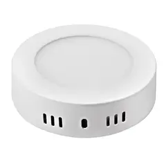 MEGABRIGHT - Panel Led Redondo Sobrepuesto 12W Luz Fría