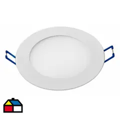 MEGABRIGHT - Panel Led Redondo Metal Blanco 12.5 cm