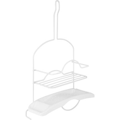 Organizador de ducha con jabonera plstico blanco