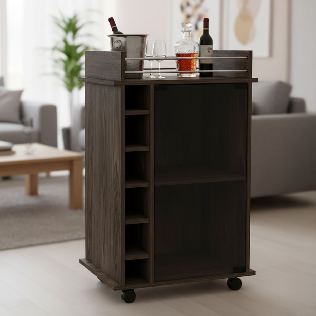 TUHOME - Bar Dukat 55x89x41.5 cm Coñac
