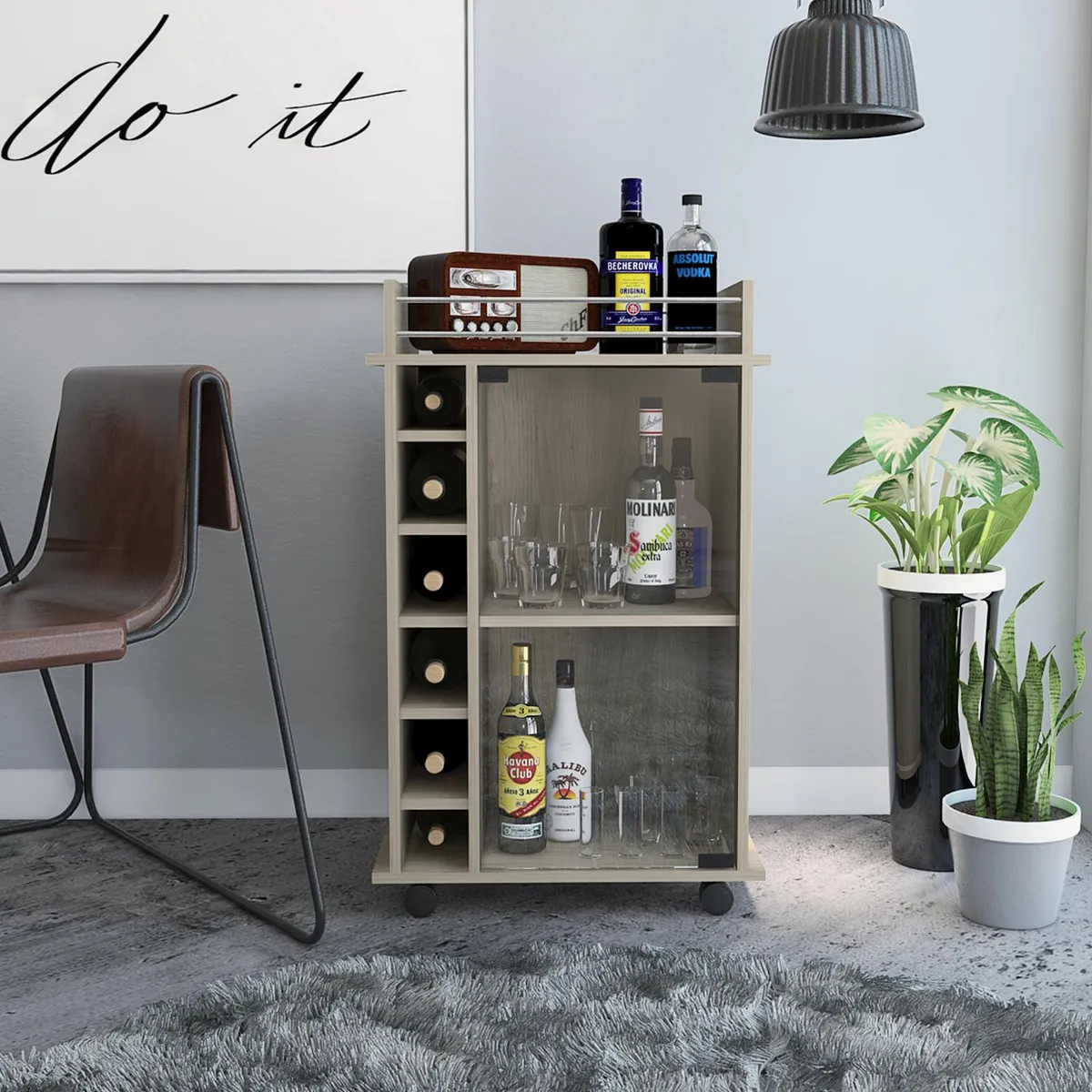 Muebles de bar con almacenamiento