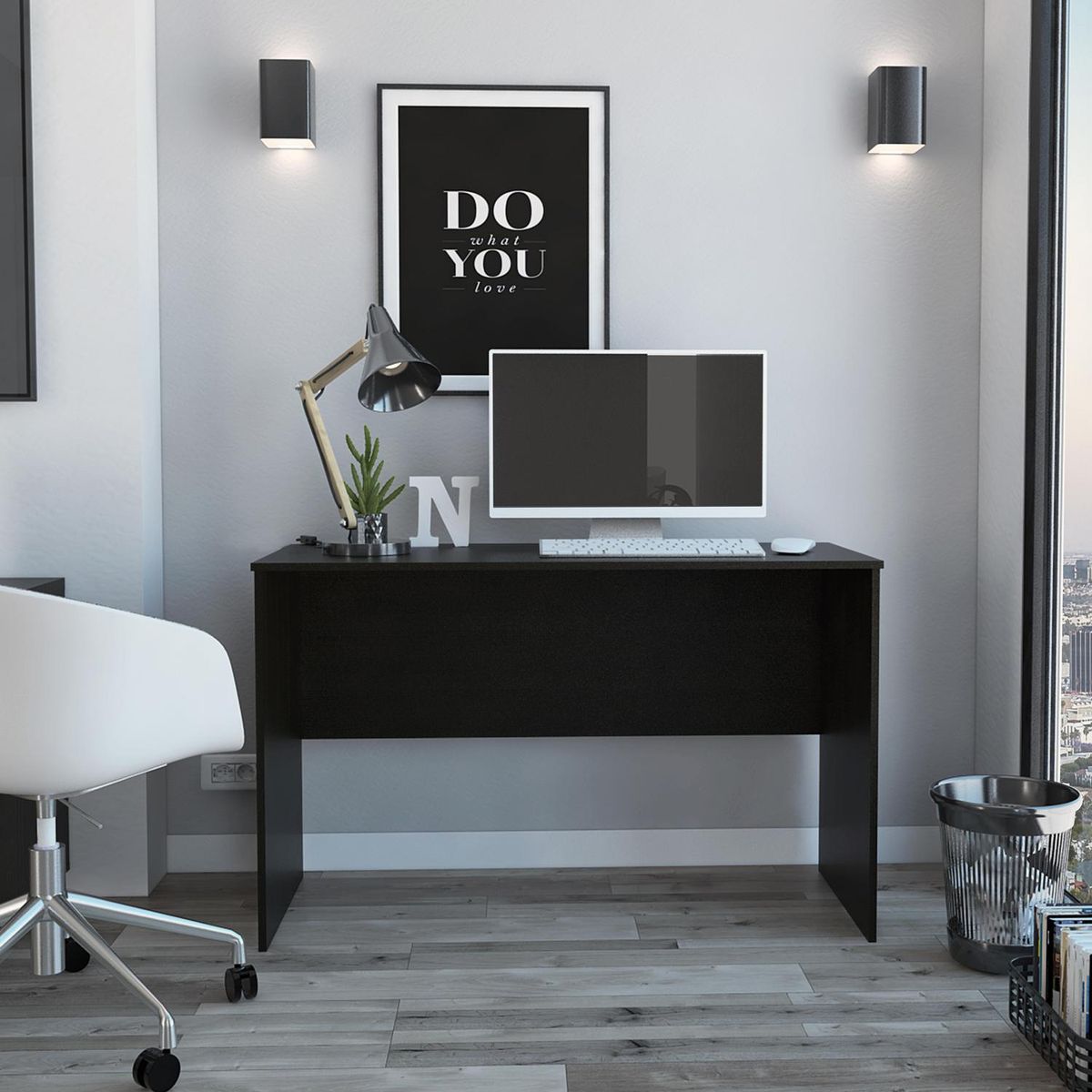 TUHOME - Escritorio Malibu 120x75x53 cm Wengue