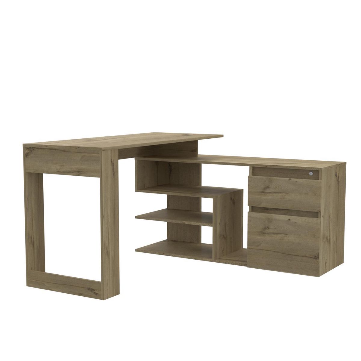 TUHOME - Escritorio Alteza 121,5x73,5x137,5 cm Duna