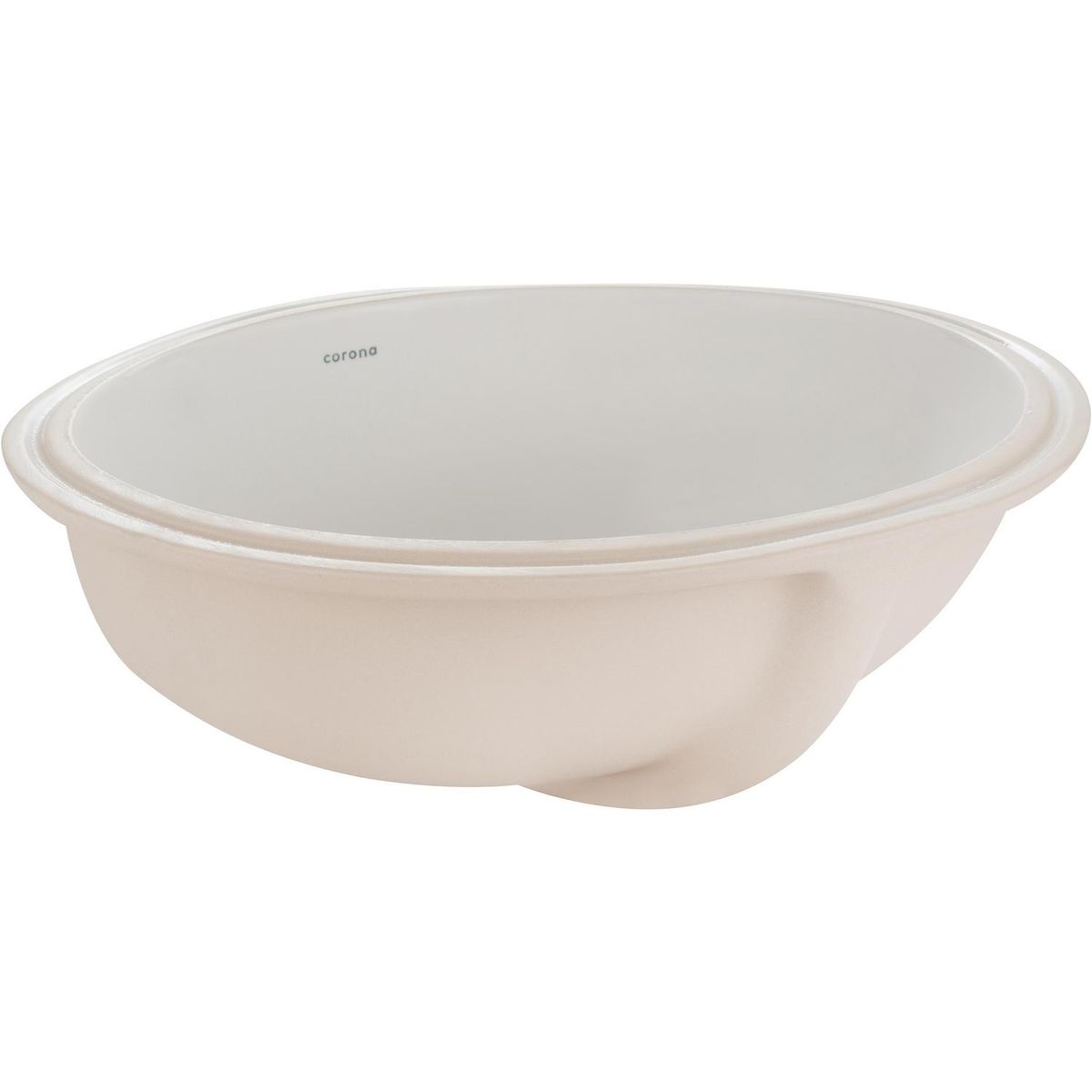 CORONA - Lavamanos Forma Ovalada Porcelana 48.7x18x42.1 cm Blanco