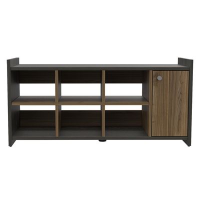 Imagen 2 del producto Zapatera Z-101-P MDF 6 Nivel(es) 100.6x48.1x35.7 cm Carbón/Gales