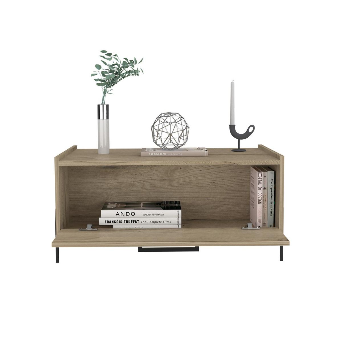 TUHOME - Mesa de centro 57x84,2x39,5 cm duna