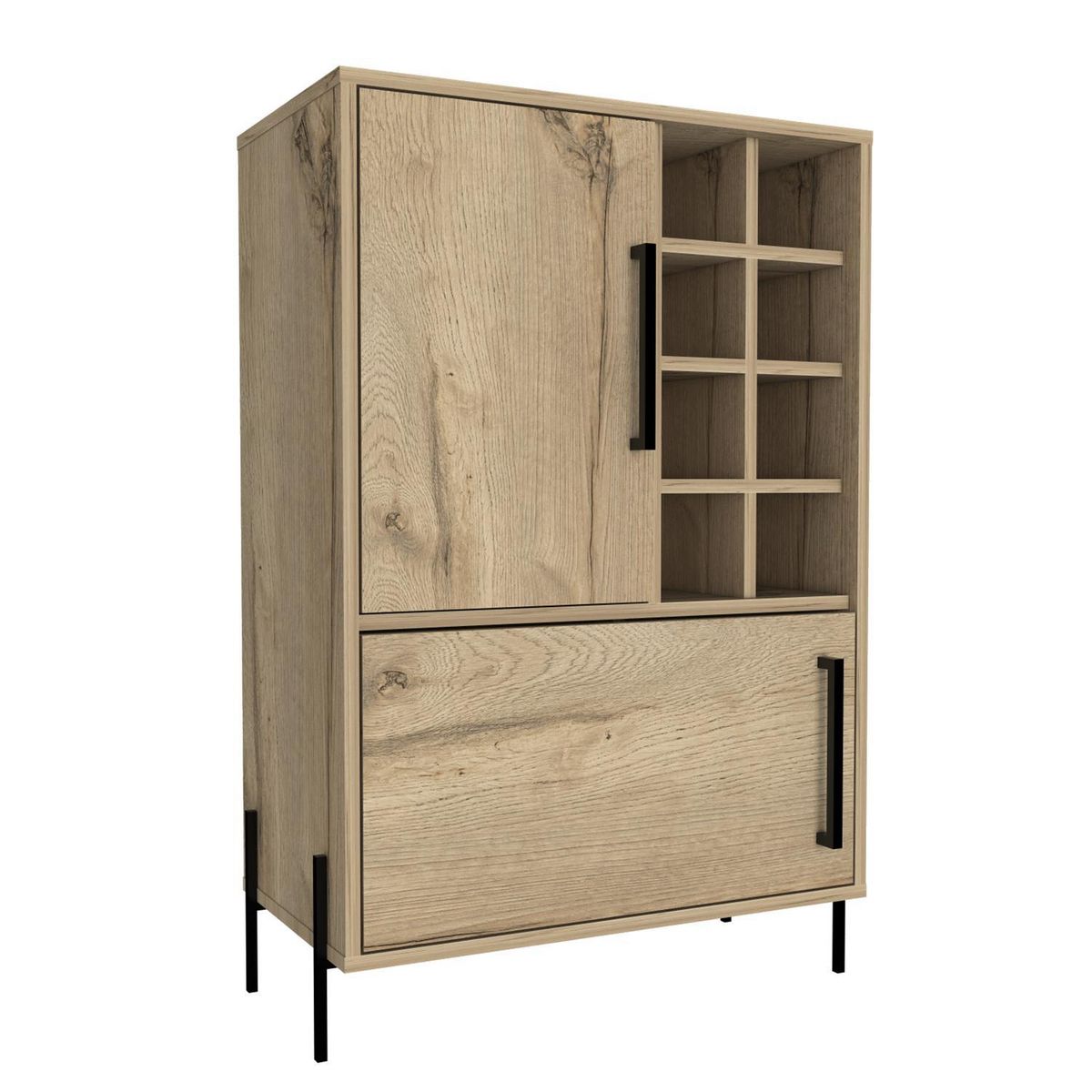 TUHOME - Bar Shanghai 63.45x94.1x34.6 cm Duna