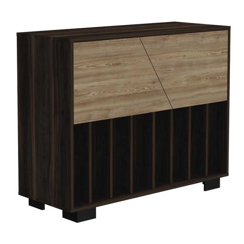 TUHOME - Percha Repisa Fraktal MDF 2 Nivel(es) 99.2x80x39 cm Habano/miel
