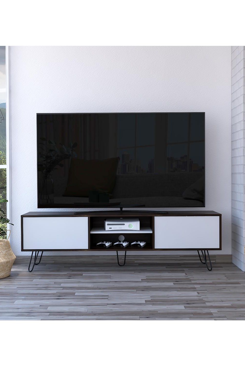 TUHOME - Rack TV 80" 180x52,5x35 cm habano