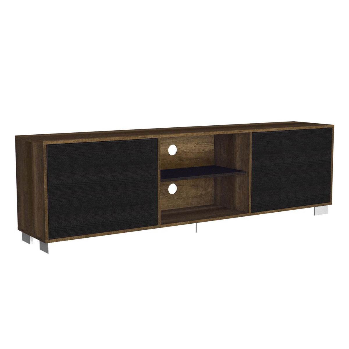 TUHOME - Rack TV 80" 180x52,5x35 cm caramelo/wengue