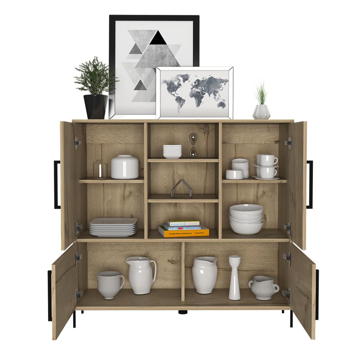 TUHOME - Bife arrimo 34,6x106,6x100,3 cm duna