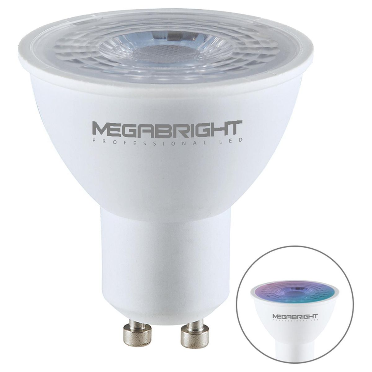 MEGABRIGHT - Ampolleta Inteligente Led Wifi 5 W GU10 370 lm Luz Multicolor