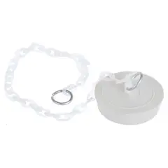 GOMAHOGAR - Tapón para desagüe goma 1 1/2" con cadena