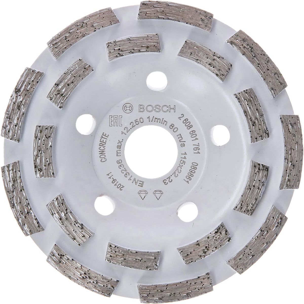 BOSCH - Copa diamantada expert for concrete segmentado 115x22,23mm