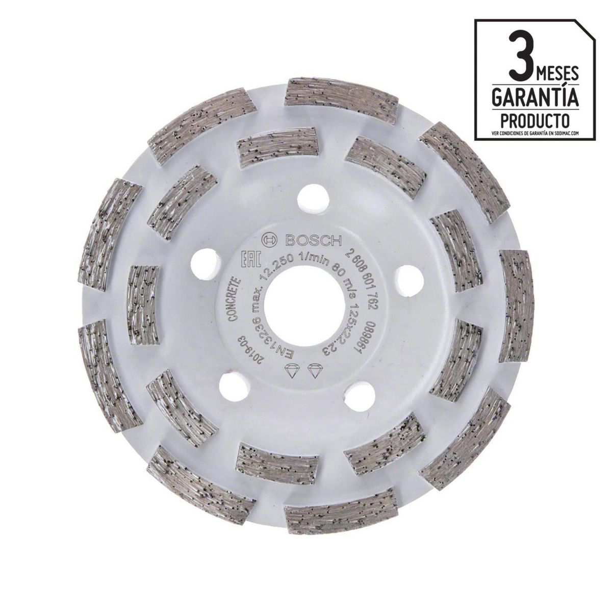 BOSCH - Copa diamantada expert for concrete segmentado 125x22,23mm