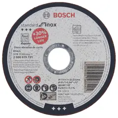 BOSCH - Pack De 25 Discos De Corte Std 4 1/2" 1 Mm Metal Inoxidable