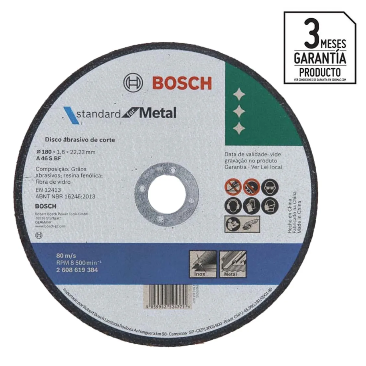 BOSCH - Pack 25 Discos De Corte 7” 1.6Mm Metal Inoxidable