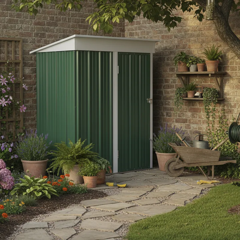 EL BARCO - Bodega jardín boxshed 162x92x180 cm verde