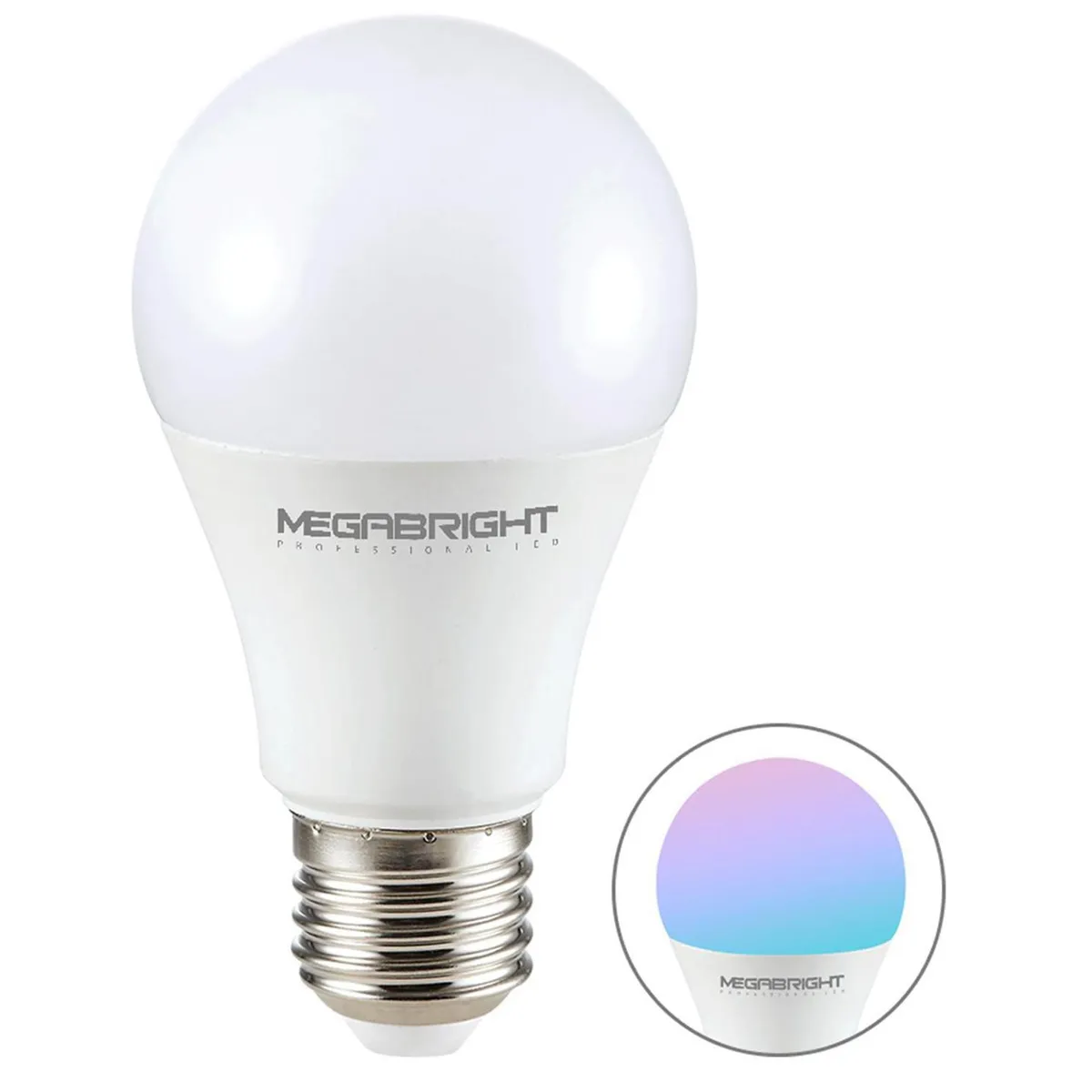 MEGABRIGHT - Ampolleta Inteligente Led Wifi 10 W E27 820 lm Luz Multicolor
