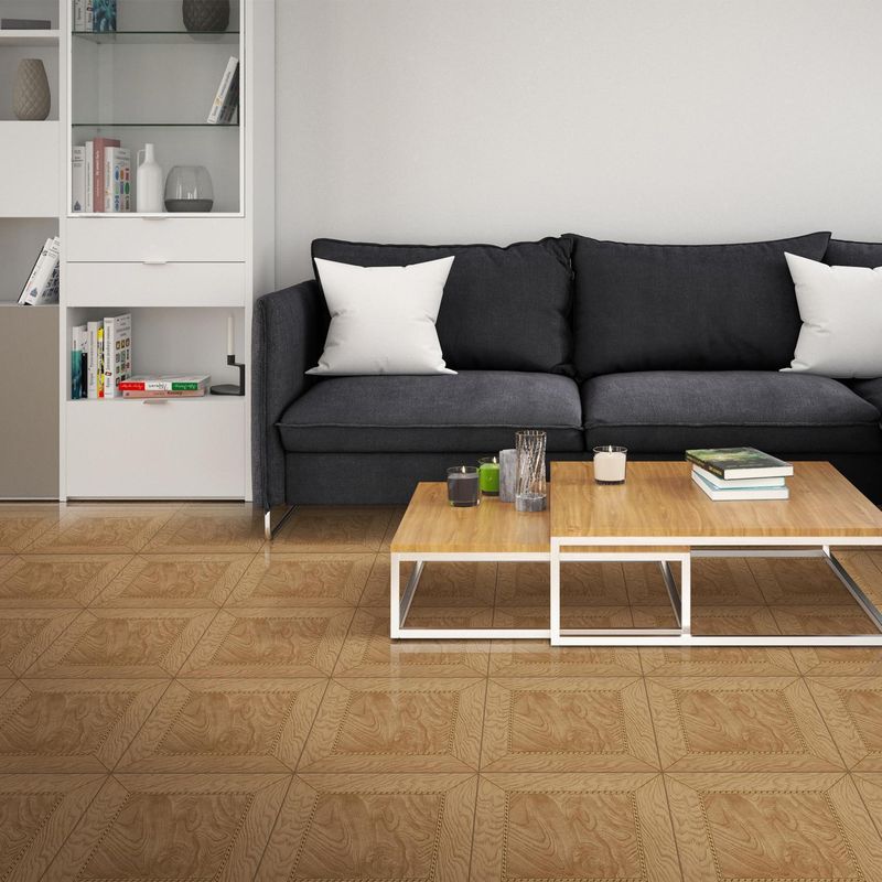 CORDILLERA - Cerámica 45x45 cm Cedro Parquet Café 2.08 m2