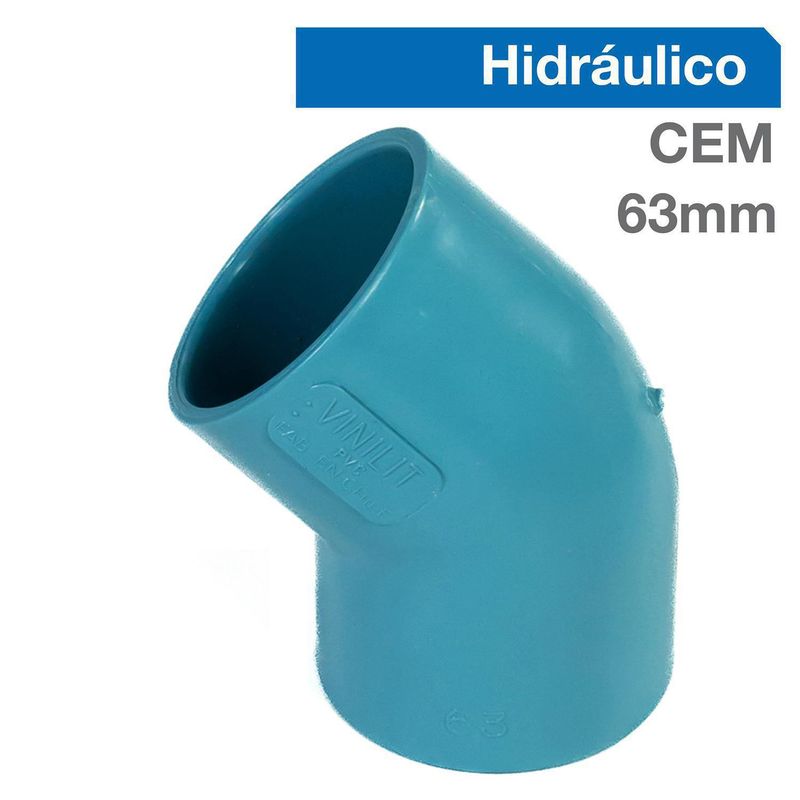 VINILIT - Codo 45o PVC-P Cementar 63mm  1u